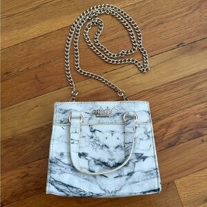 Guess White Marble Women's Bag